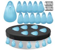 Lot de 12 Sacs à Eau Robustes pour Couvertures Piscine d'hiver, Poids de Couverture de Piscine Hors Sol, Sac à Eau Rechargeable RéUtilisable, Accessoires de Couverture de Piscine