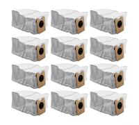 Lot de 12 sacs à poussière de rechange pour aspirateur Eufy C10 C20 et Omni avec capacité de 3 l et filtration en quatre étapes 6 12 20