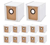 Lot de 12 sacs à poussière L50 compatibles avec les aspirateurs Eufy L50 L60, Conga Home 10000, 8090 Ultra, 9090 AI, Haier H9+ Robtic Aspirateur 2,5 L.