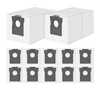 Lot de 12 Sacs à Poussière pour Dreame L10s/L10/L40/L50/L40s/L10s Pro Ultra, L20/X40/X50/Aqua10 Ultra Complete, pour Mova E30/E40/P50/P50s/Z60 Ultra Aspirateur, Sacs Grande Capacité 3,2L