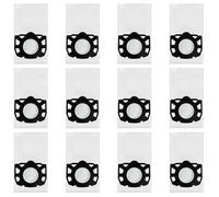 Lot de 12 Sacs Aspirateur pour Karcher WD4 WD5 WD6, MV4 MV5 MV6, Sacs Filtrants en Non-Tissé Haute Résistance, Accessoire pour Aspirateur Eau et Poussière
