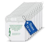 Lot de 12 sacs d'aspirateur en microfibre non tissée pour Vorwerk Kobold 135 136