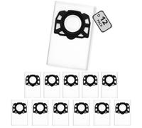 Lot de 12 sacs d'aspirateur en non-tissé pour Kärcher WD4 WD5 WD6, compatibles avec KFI 487, MV4 MV5 MV6, aspirateur eau et poussière pour Kärcher 2.863-006.0