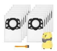 Lot de 12 sacs d'aspirateur KFI 357 pour aspirateurs Kärcher WD2, WD3, KWD1, KWD2, KWD3, MV3, WD3.200 - WD3.800 M, aspirateurs à sec 2.863-314.0 Hautement résistant à la déchirure, anti-poussière