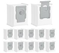 Lot de 12 sacs d'aspirateur pour iRobot Roomba i7 i7+ i7 Plus S9 S9+ i3 i3+ i4 i4+ i6 i6+ i8 i8+ j7 j7+ E5 E6 E7, i7, pièces de rechange pour tous les modèles de robot aspirateur Clean Base i/S/J