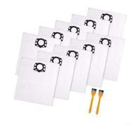 Lot de 12 sacs d'aspirateur pour Kärcher WD3-MV6 Series avec brosses