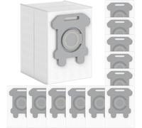 Lot de 12 sacs d'aspirateur Roomba de rechange compatibles avec Roomba i7, i7+, i8, i8+, i3, i3+, i4, i4+, i6, i6+, j7, j7+, s9, s9+, s9 Plus, i & s Series, sacs poubelle en vrac réutilisables