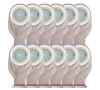 Lot de 12 Sacs de Colostomie, Sachets de Stomie Monobloc, Sacs D'urostomie avec Fermeture à Pince, Ouverture Ajustable de 15 à 60 mm
