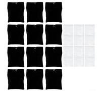 Lot de 12 sacs de lestage pour rideaux d'extérieur de 425,2 g avec sacs en polyéthylène et clips, parfaits pour stabiliser par temps venteux