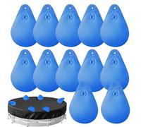 Lot de 12 sacs de poids pour couvertures de piscine en PVC épais, étanches et coupe-vent pour piscines creusées,