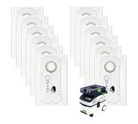 Lot de 12 sacs filtrants SELFCLEAN pour Festool CT MINI/MIDI/CT 15 à partir de l'année de construction 2019, pièce de rechange SC-FIS-CT MINI/MIDI-2/5 avec grande capacité (204308)