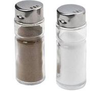 Lot de 12 salières/poivrières FM Professional Inox,Transparent G
