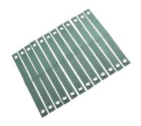 Lot de 12 sangles de piquetage d'arbre, pour soutien des jeunes arbres, sangles coupe-vent en nylon, sangles avec boucle en laiton pour redresser les arbres penchés, accessoires de piquets de jardin