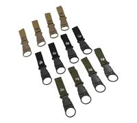 Lot de 12 sangles en nylon pour bouteille d'eau avec boucles à mousqueton pour une fixation sûre au sac à dos, à la ceinture ou au vélo, poids léger de 20 g chacun