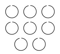 Lot de 12 segments de piston 38 mm x 1,5 mm pour débroussailleuse Stihl FS150 FS151 FS220 FS350 pour Husqvarna 36 41 136 136LE 137 137E