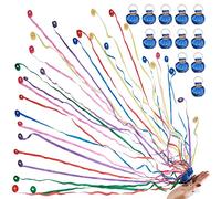 Lot de 12 serpentins colorés sans désordre pour anniversaire, mariage, fête, célébrations, ouverture scolaire, remise de diplôme, départ à la retraite (bleu)