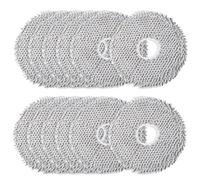 Lot de 12 serpillères en microfibre - Accessoires pour robot aspirateur - Lavables - Accessoires pour Dreame L10s Ultra/L10 Ultra/L20 Ultra/L10s Pro Ultra Heat