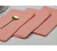Lot de 12 serviettes de table en tissu 100 % coton de qualité supérieure ultra douces pour usage quotidien - Rose - 46 x 46 cm The Home Talk