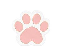 Lot de 12 serviettes en papier - 2 couches - Motif pattes de chat - 29 x 31 cm - Serviettes pour anniversaire d'enfant fille - Jetables - Pour fête d'anniversaire - Blanc et rose