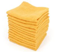 Lot de 12 serviettes invité 30x30 cm ALPHA jaune Or