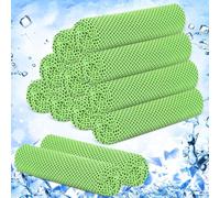 Lot de 12 Serviettes rafraîchissantes 40 x 12 Pouces,en Microfibre Douce et Respirante,pour la Nuque et Le Visage,idéales pour Le Yoga,Le Sport,Le Golf,la Salle de Sport,la Course à Pied et l'entraîn