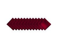 Lot de 12 Serviettes Table en Satin doré, 30x30cm, Douces, for décoration Romantique dîner fête Mariage(12PCS Dark Red)