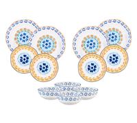 Lot de 12 set les essentiels en porcelaine de haute qualité (grade a), peinte à la main blanc D27.5 Björn