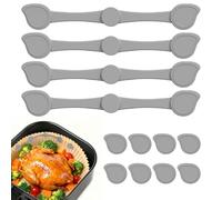 Lot de 12 Silicone Aimant Air Fryer Boucle Magnétique En Silicone pour Friteuse à Air Aimants De Doublure De Friteuse à Air pour Sécuriser Les Doublures En Papier Parchemin