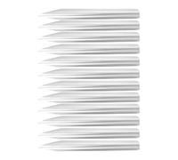 Lot de 12 spatules de laboratoire de 15,2 cm en acier inoxydable à pointe ronde pour mélange de perles, poudres, pâtes