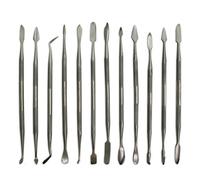 Lot de 12 spatules en acier inoxydable pour sculpter la cire ou l'argile