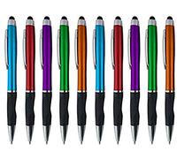 Lot de 12 stylets capacitifs avec pointe en caoutchouc pour votre téléphone Samsung Galaxy et la plupart des appareils à écran tactile Couleurs assorties Métallisé