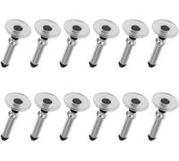 Lot de 12 stylets de rechange universels argentés de forme ronde pour écran tactile - Cadeau idéal à partager avec la famille - Embouts de rechange pour stylet, accessoires