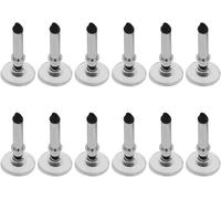 Lot de 12 stylets de rechange universels argentés de forme ronde remplaçables pour stylet d'écran tactile