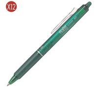 Lot de 12 stylo Ã bille BIC Pilot Frixion Clicker Vert TU