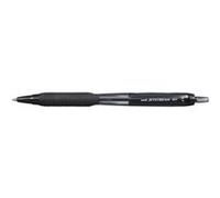 LOT de 12 Stylo à encre Uni-ball JetStream SXN-101-07 - Pointe sphérique 0,7 mm - Encre à séchage instantané - Idéal pour gauchers - Couleur noire G