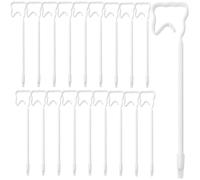 Lot de 12 stylos à bille blancs en forme de dent - Encre gel noire de 0,5 mm - Cadeau idéal pour les professionnels dentaires - Fournitures scolaires et de bureau - Outils éducatifs en hygiène
