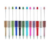 Lot de 12 stylos à bille colorés pour l'écriture créative et la personnalisation des amateurs de bureau, étudiants, stylos créatifs à perles