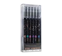 Lot de 12 stylos à encre gel effaçables à pointe fine de 0,5 mm, encre bleue et noire rechargeable pour l'écriture, le dessin et les encres bleues