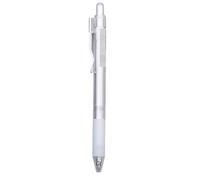 Lot de 12 stylos à encre gel en métal japonais simple à base d'eau, tige transparente de 0,5 mm.
