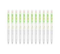 Lot de 12 stylos à encre gel lisse à séchage rapide 0,5 mm Pointe fine pour examens, bureau, école, écriture