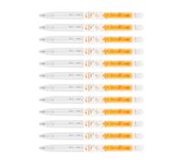 Lot de 12 stylos à encre gel lisse à séchage rapide 0,5 mm Pointe fine pour examens, bureau, école, écriture