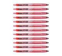 Lot de 12 stylos à encre gel rétractables avec poignée ergonomique - Pointe de 0,5 mm - Séchage rapide - Colorés