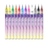 Lot de 12 stylos à séchage rapide pour manucure professionnelle et manucure à domicile