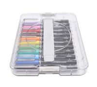 Lot de 12 Stylos Acryliques de Couleur, Marqueurs Liquides Directs pour une Peinture Artistique Vibrante, Cadeau attentionné pour les Amateurs D'artisanat, Ensemble de Stylos Marqueurs