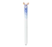 Lot de 12 stylos de décompression mignons pour animaux de compagnie à séchage rapide Noir 0,5 mm