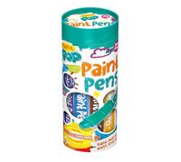 Lot de 12 stylos de peinture pour enfants - Couleurs assorties classiques - Twist & Paint, pointe de peinture plus petite pour plus de détails, sans désordre, séchage rapide, nettoyage facile,