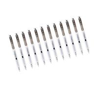 Lot de 12 stylos gel silencieux de 0,5 mm à séchage rapide, écriture lisse pour examens d'étude, prise en main confortable, type presse