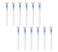 Lot de 12 stylos gel silencieux de 0,5 mm à séchage rapide, écriture lisse pour examens d'étude, prise en main confortable, design silencieux