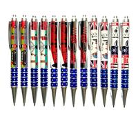 Lot de 12 stylos Londres souvenirs de Londres Union Jack stylo de scène de bureau