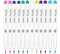 Lot de 12 Stylos Multicolores Trick Marker Auto-effaçable Stylo de Marquage à L'Eau à l'eau pour Couture Aquamarker Marqueur Craie Couture Lavable Encre Soluble à l'air Kit de Couture